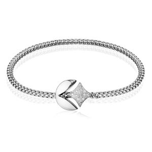 Stella Milano - 466MI STRETCH BRACELET BRE0169 White Gold and Diamonds