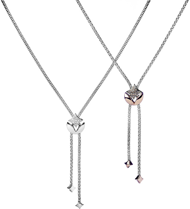 Stella Milano - 466MI - Gold necklace with diamonds - GR00172BRDM