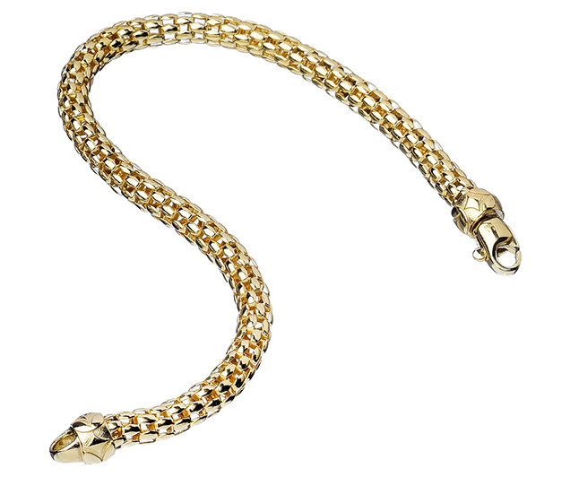 Stellamilano - Safran - Gold bracelet with clasp - BR00126G