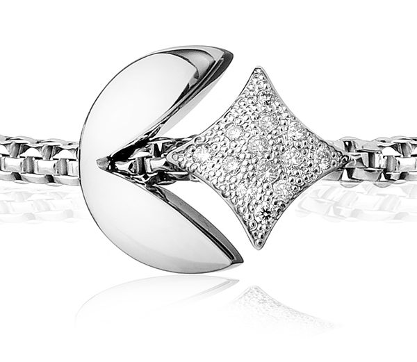 Stellamilano - 466MI Collection - white gold and diamonds Bracelet - Detail
