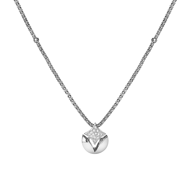 Natural Diamond Solitaire Pendant Necklace 1.01 Carat 14K White Gold  handmade Certified